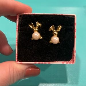 Pearl Bunny Earrings
